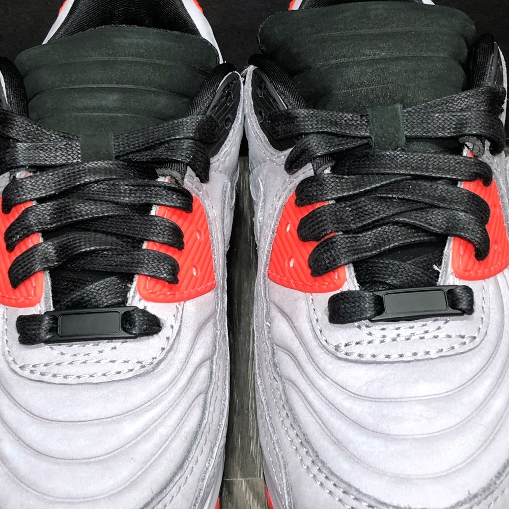 Nike Air Max 90 QS Lux Night Silver & Crimson - Picture 13 of 16